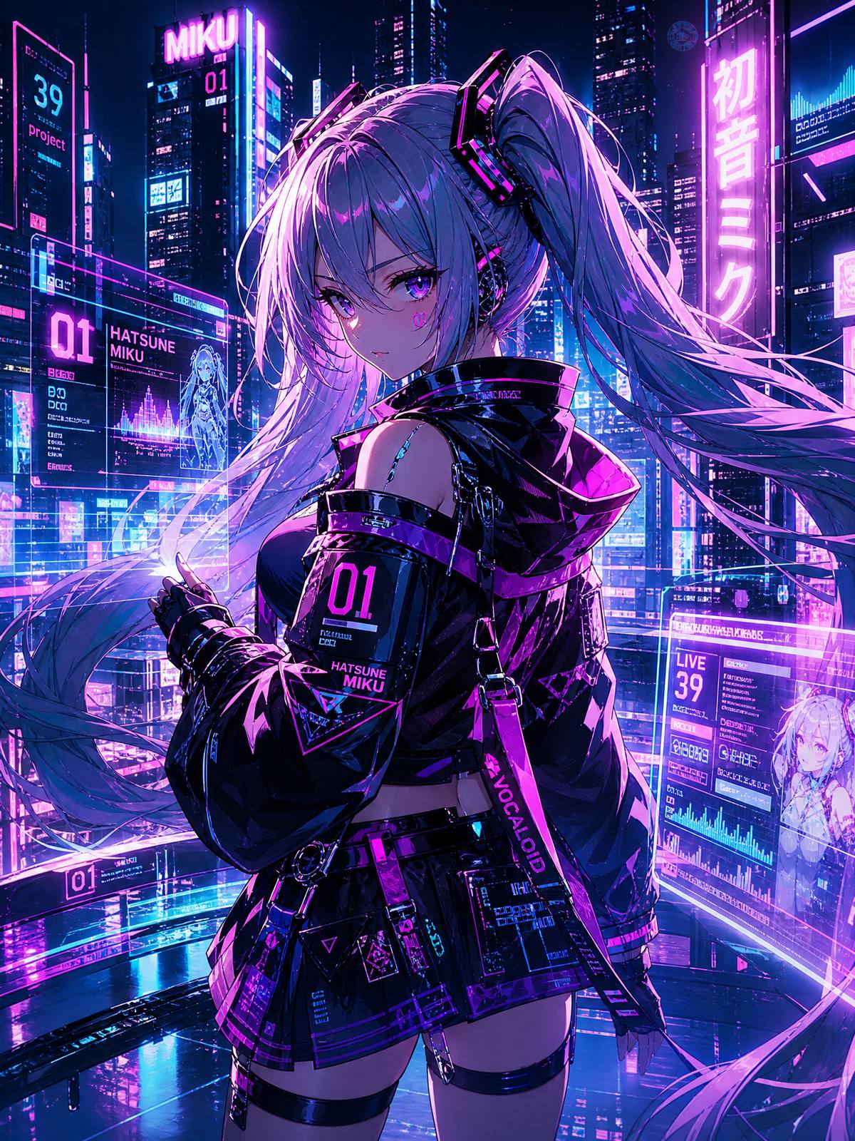 溏心vlogAI动漫-赛博少女
